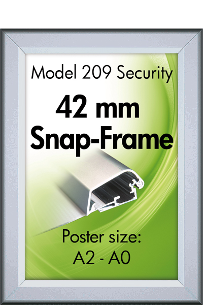 SECURITY FRAME 32mm (G) A4 alu