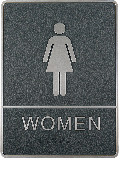 Icon Sign with Text - Women