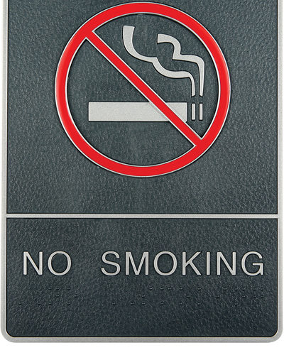 Icon Sign with Text - No Smoking
