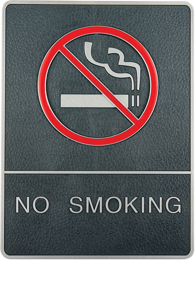 Icon Sign with Text - No Smoking