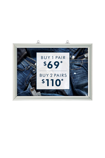 Slide-In Frame 25mm Horisontal A2 Alu