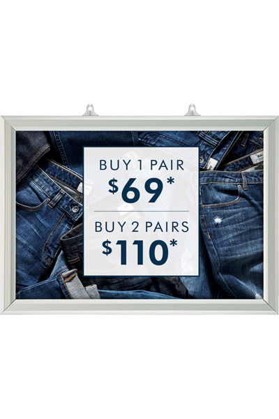 Slide-In Frame 25mm Horisontal A1 Alu