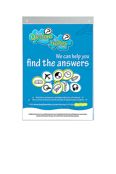 Acrylic Hanging Sign A4 - vertical