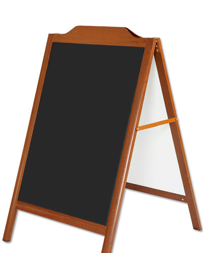 A-board Wood-Look 60x80cm with decorative top