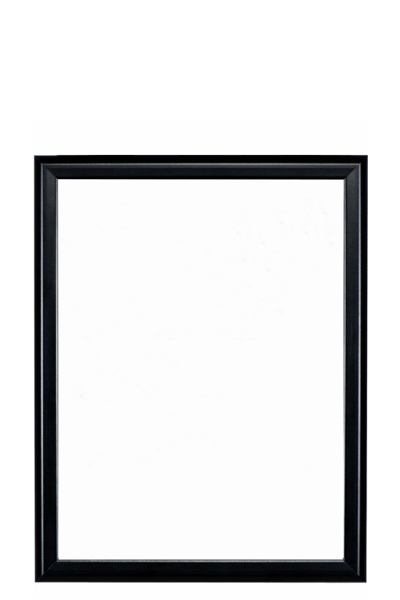 Whiteboard m/sort ramme 40x60cm