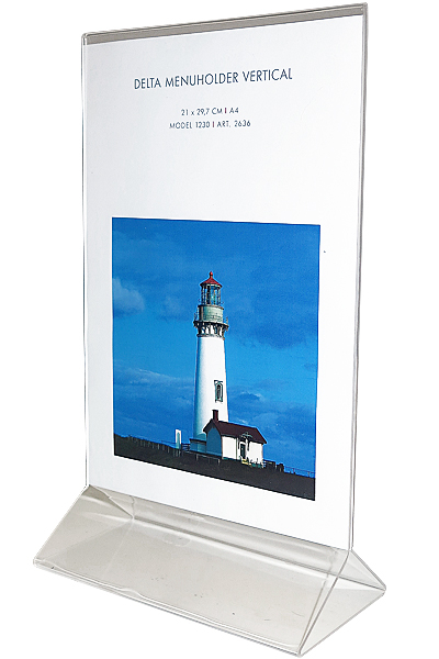 DELTA MENU HOLDER Vertical A4