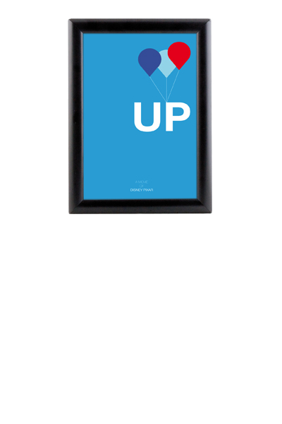 Opti Snap Frame 25 mm gering A4 - black