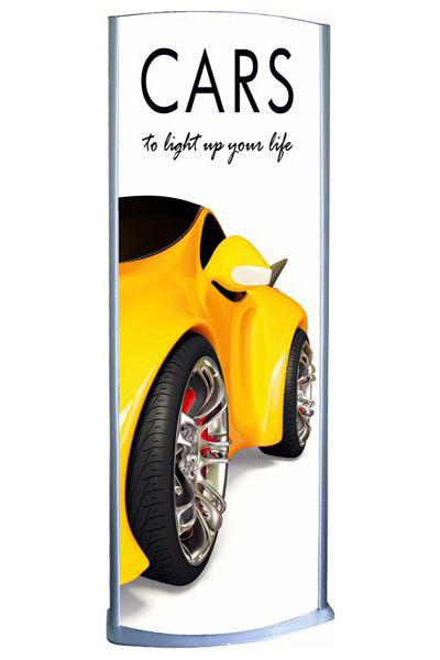 Totem Elipse Lightstand 60x170cm dobbeltsidet