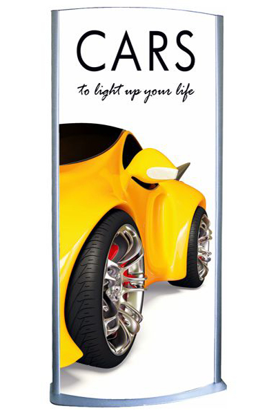 Totem Elipse Lightstand 80x170cm dobbeltsidet