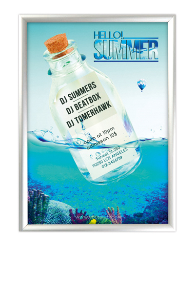 Double Sided Window Frame 25 mm (G) A4 alu