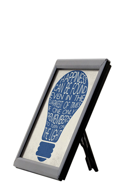 Photo Snap Frame 14 mm gering A5 - black