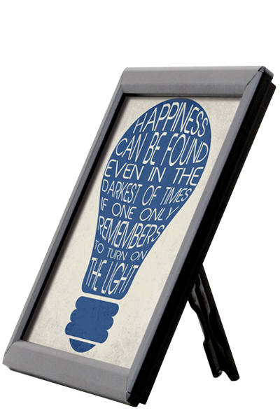 Photo Snap Frame 14 mm gering A4 - black