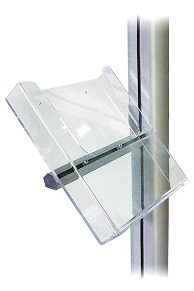 MULTISTAND akryl brochureholder m/alu beslag