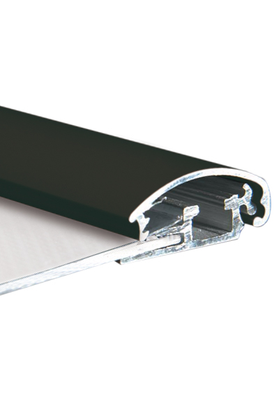 ALU SNAP PROFIL 25mm 3mtr - Black RAL 9005