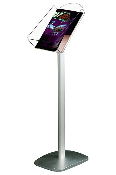 EXPO BROCHURESTANDER A4 vertikal Alu