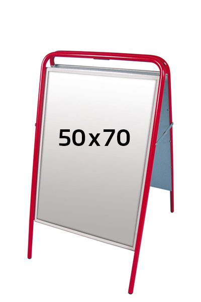 EXPO SIGN gadeskilt 22mm 50x70 cm rød