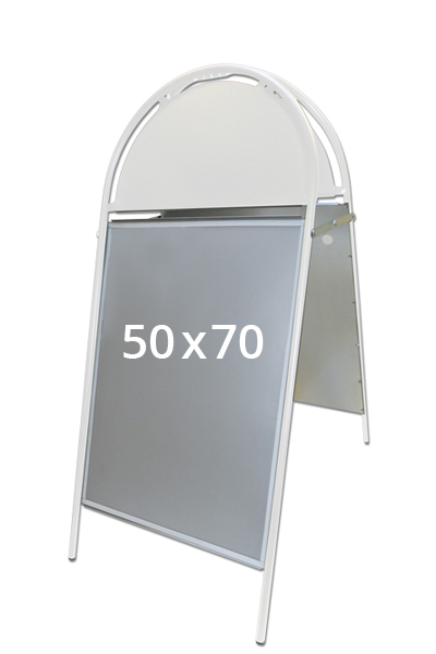 GOTIK Budget Gadeskilt 50x70 cm hvid