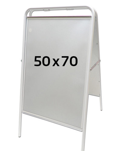 Expo Budget Gadeskilt 50x70 cm hvid