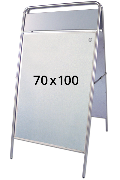 EXPO SIGN gadeskilt 22mm 70x100cm OD sølv