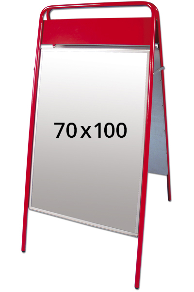 EXPO SIGN gadeskilt 22mm 70x100cm OD rød