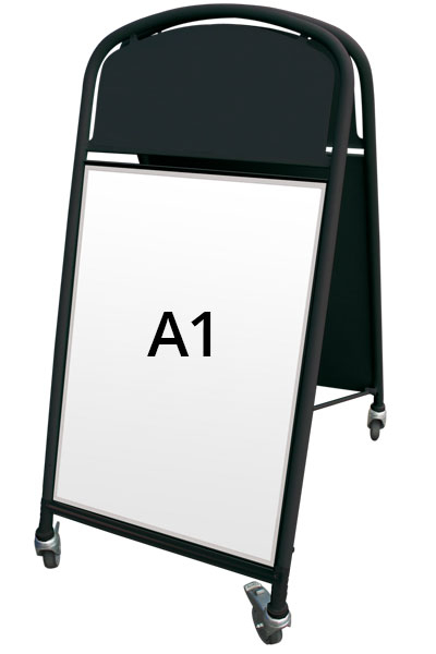 Ellipse Lux Gadeskilt A1 sort