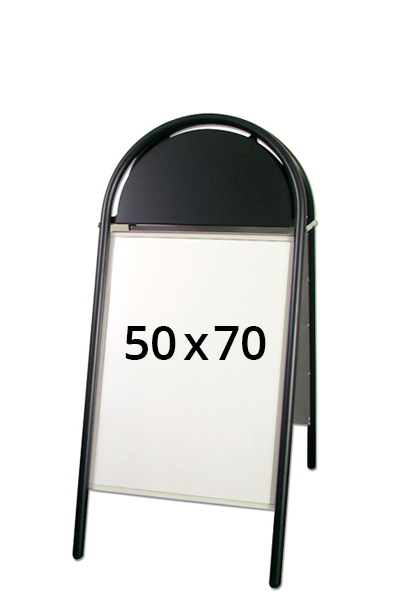 EXPO GOTIK LUX gadeskilt 32mm 50x70cm sort