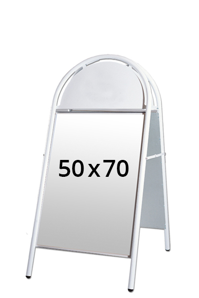 EXPO GOTIK gadeskilt 25mm 50x70cm hvid