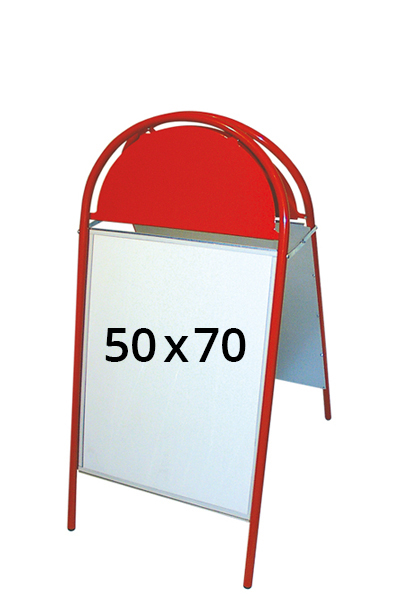 EXPO GOTIK gadeskilt 25mm 50x70cm rød