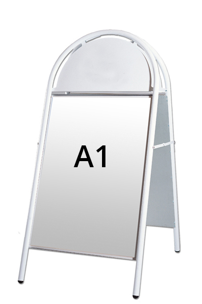 EXPO GOTIK gadeskilt 25mm A1 hvid