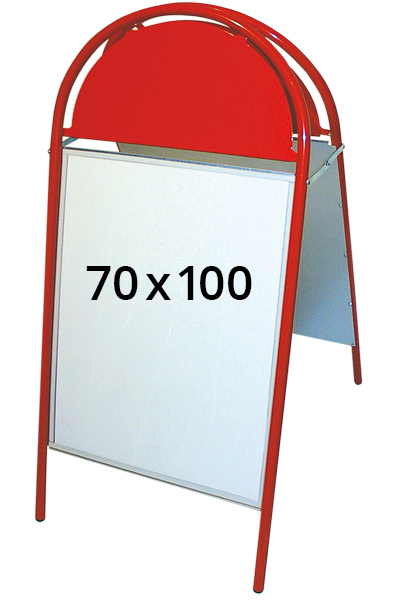 EXPO GOTIK gadeskilt 25mm 70x100cm rød