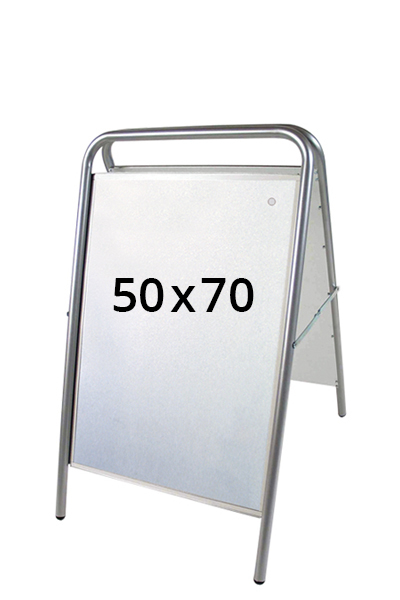 EXPO SIGN LUX gadeskilt 50x70cm sølv