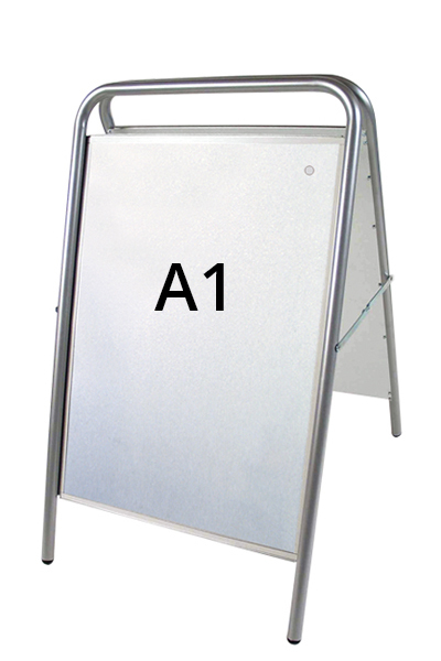 EXPO SIGN LUX gadeskilt A1 sølv