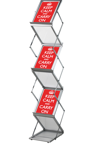 FLEX BROCHURE STAND 6 x A4 m/kuffert