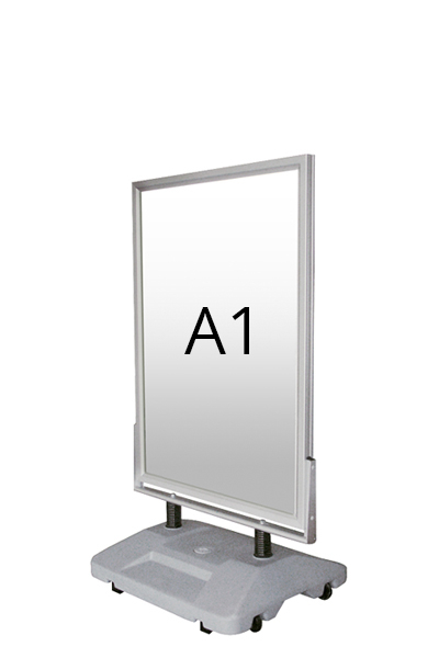 WIND-SIGN WATERBASE gadeskilt 45mm (G) A1 alu