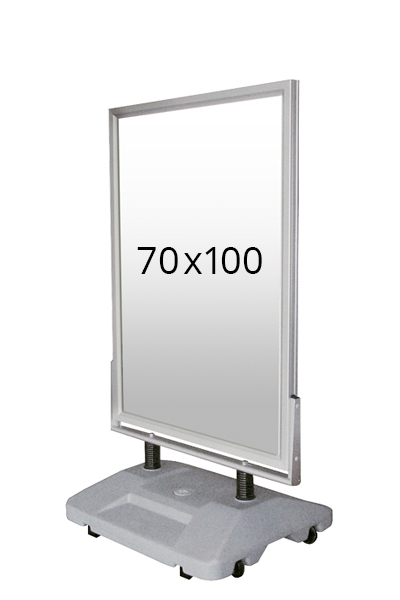 WIND-SIGN WATERBASE gadeskilt 45mm (G) 70x100cm alu