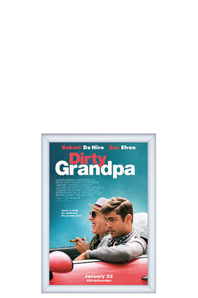 Multistand ALU SNAP FRAME 25mm (G) A2 alu enkeltpakket med beslag