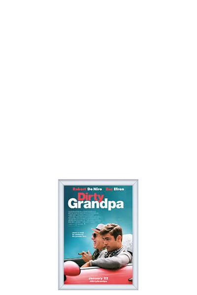 Multistand ALU SNAP FRAME 25mm (G) A4 alu enkeltpakket med beslag