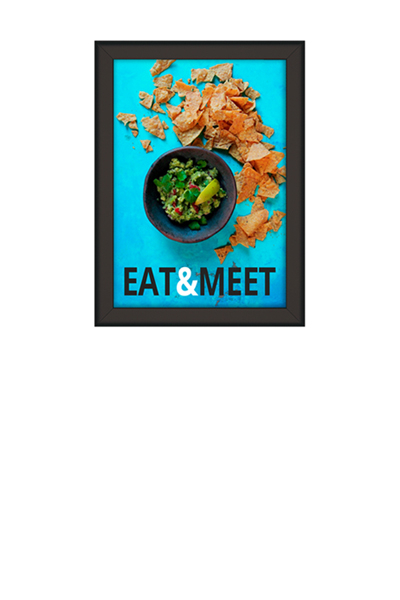 ALU SNAP FRAME 32mm (G) A4 sort