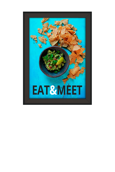 ALU SNAP FRAME 32mm (G) A3 sort