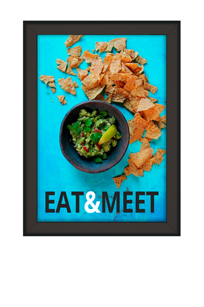 ALU SNAP FRAME 32mm (G) 50x70cm sort