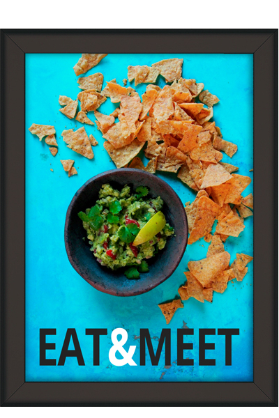 ALU SNAP FRAME 32mm (G) 70x100cm sort