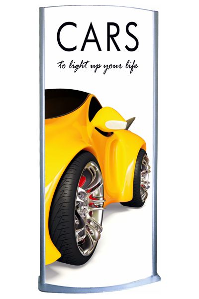 Totem Elipse Lightstand 70x170cm dobbeltsidet