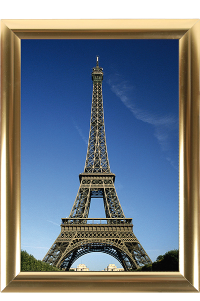 ALU SNAP FRAME 25mm (G) 70x100cm  golden anodized - blank