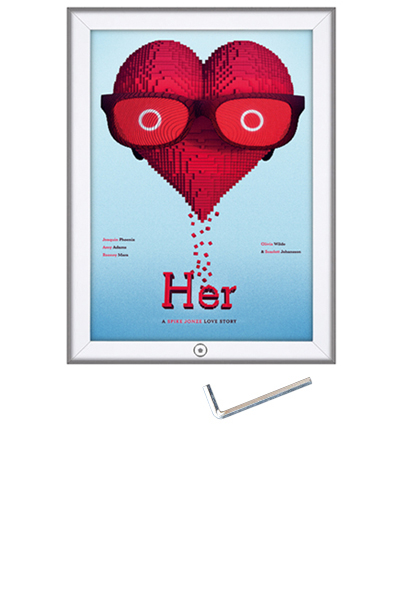 LOCKABLE SNAP FRAME med lås 32mm A3