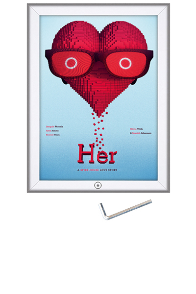 LOCKABLE SNAP FRAME med lås 32mm A2