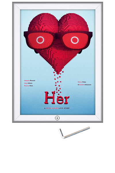 LOCKABLE SNAP FRAME m/lås 32mm 50x70cm