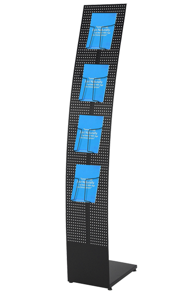 Curved Info Stand - Black