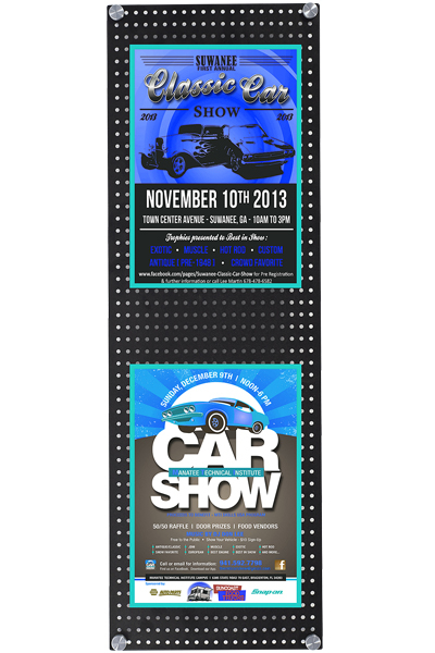 Info Plate Wall - Black