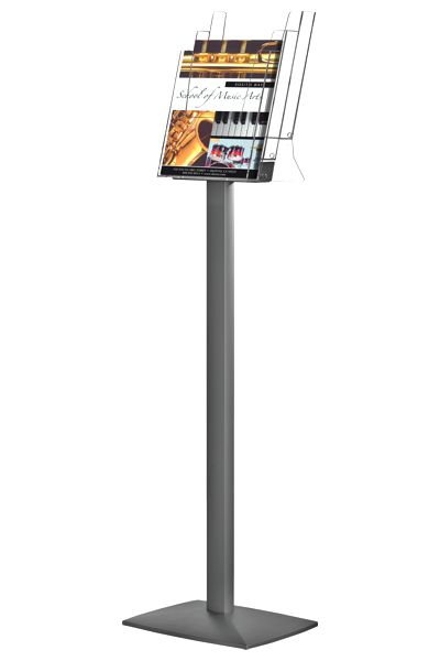 Pillar Leaflet Dispenser 3xA4