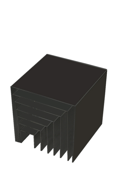 Nesting Shelves x 7 - black